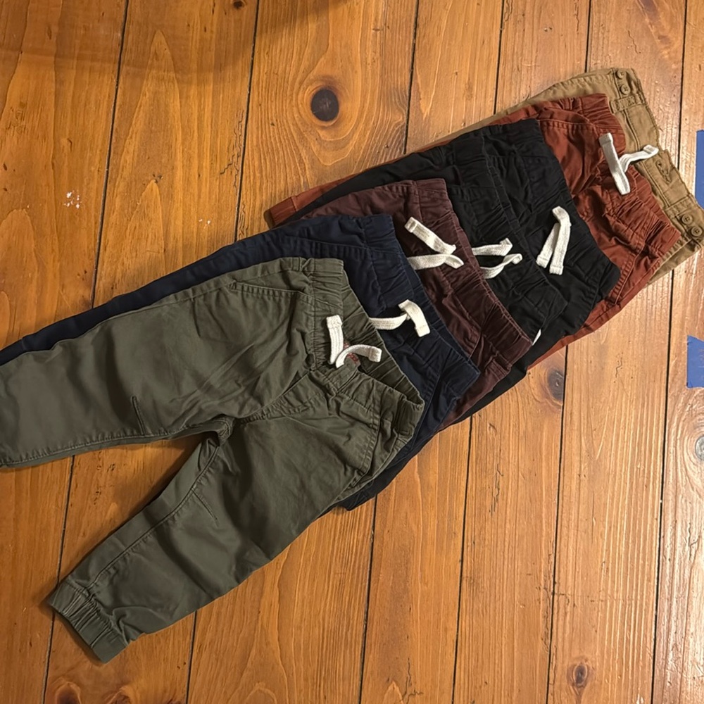 7 pairs cat & jack boys jogger pants bundle lot